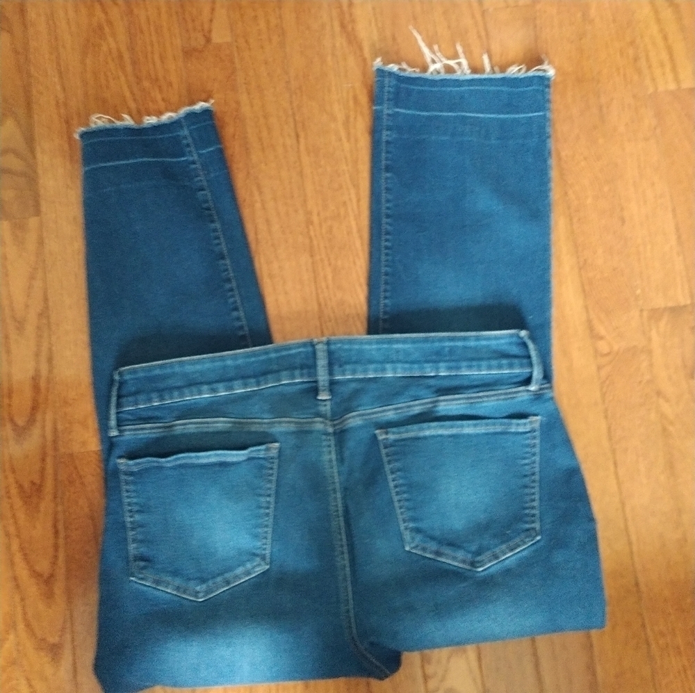 NYDJ Marilyn Straight Lift & Tuck Raw Hem Jeans 14P - Picture 4 of 13
